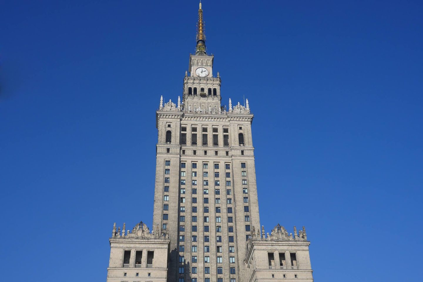 Palace of Culture and science, centre of Warsaw, capital of Poland.
