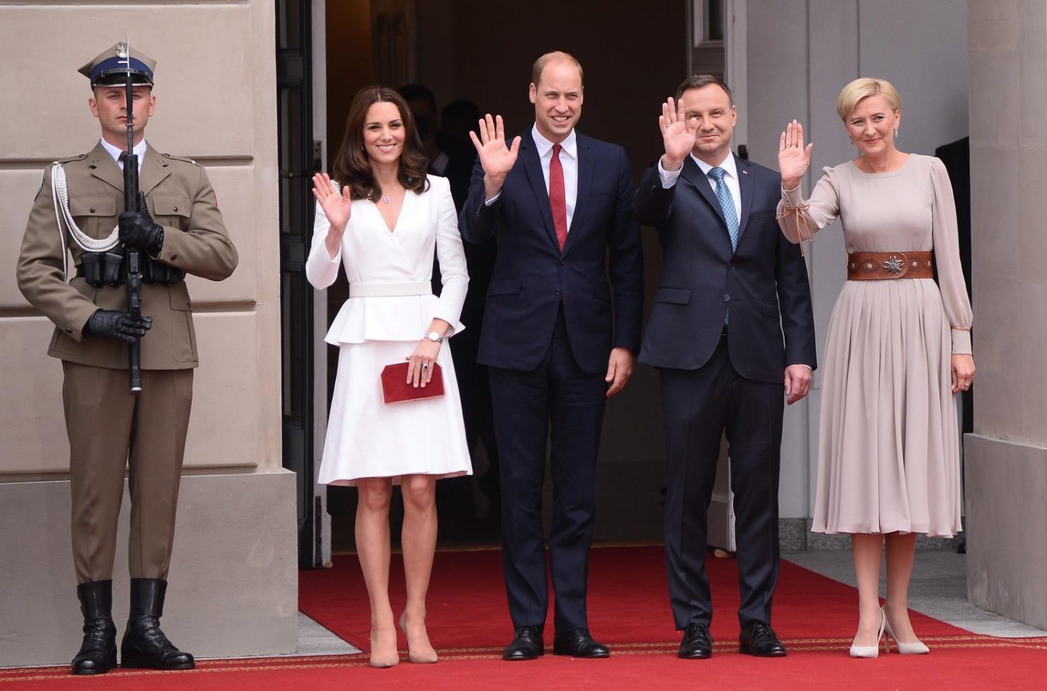 Prince William and Princess Kate in Poland. International cooperations. Meeting with war veterans in Warsaw.